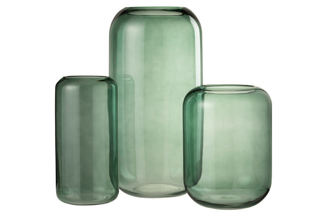 Vaso in vetro cm.25 Ode verde IVV