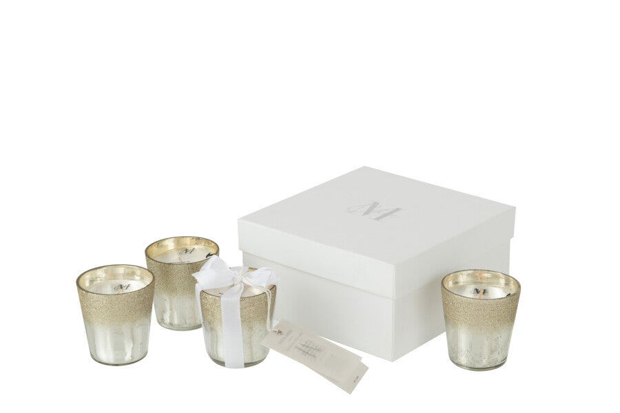 Confezione regalo candele M-Chic oro