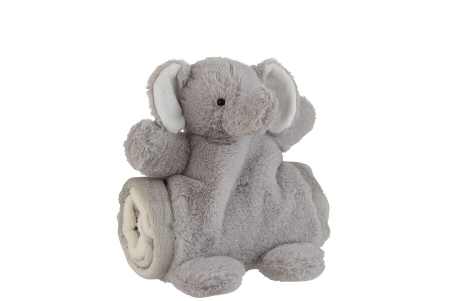 Peluche elefante con copertina