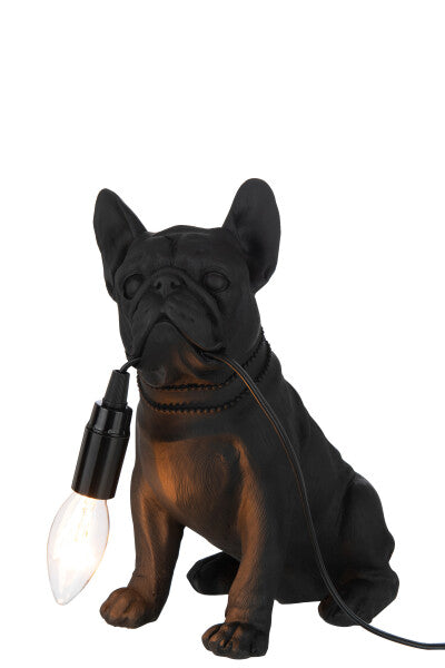 Lampada bulldog nera