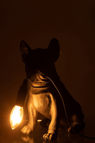 Lampada bulldog nera