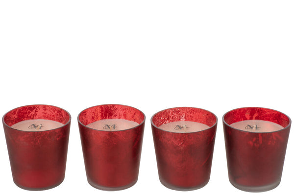 Confezione regalo candele M-Chic rosso